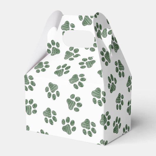 Doodle Paws, Hundepaws, grüne Paws Geschenkschachtel (Rückseite)