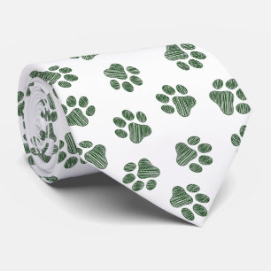 Doodle Paws, Hundepaws, grüne Paws Krawatte
