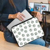 Doodle Paws, Hundepaws, grüne Paws Laptopschutzhülle