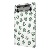 Doodle Paws, Hundepaws, grüne Paws Mini Klemmbrett (Gewinkelt2)