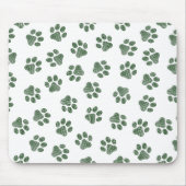 Doodle Paws, Hundepaws, grüne Paws Mousepad (Vorne)
