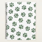 Doodle Paws, Hundepaws, grüne Paws Planer (Vorderseite)