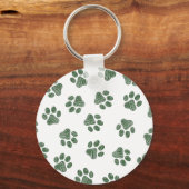 Doodle Paws, Hundepaws, grüne Paws Schlüsselanhänger (Vorderseite)