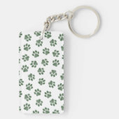Doodle Paws, Hundepaws, grüne Paws Schlüsselanhänger (Rückseite)