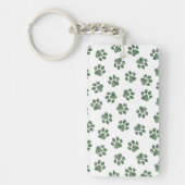 Doodle Paws, Hundepaws, grüne Paws Schlüsselanhänger (Vorderseite)