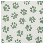 Doodle Paws, Hundepaws, grüne Paws Stoff (Muster)