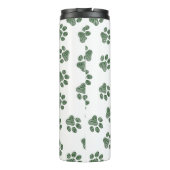 Doodle Paws, Hundepaws, grüne Paws Thermosbecher (Rückseite)