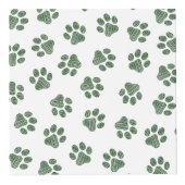 Doodle Paws, Hundepaws, grüne Paws Würfel (Vorderseite)