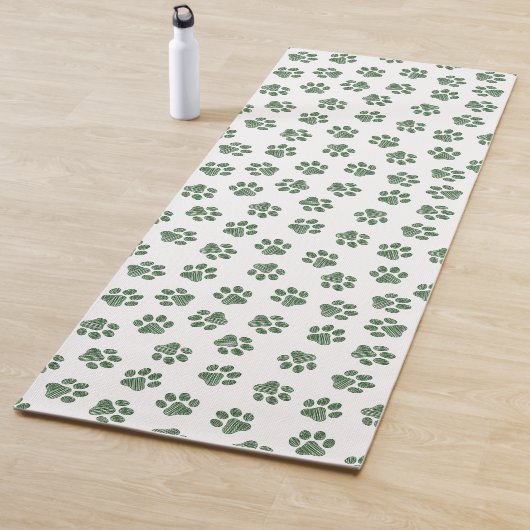 Doodle Paws, Hundepaws, grüne Paws Yogamatte (Beispiel)
