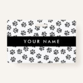 Doodle Paws, Hundepaws, Katzenpaws, schwarze Paws Ausweis (Vorderseite)