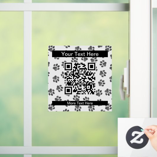 Doodle Paws, Hundepaws, Katzenpaws, schwarze Paws Fensteraufkleber (Zuhause)