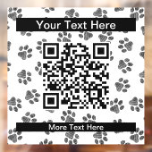 Doodle Paws, Hundepaws, Katzenpaws, schwarze Paws Fensteraufkleber (Blatt 2)