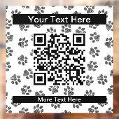 Doodle Paws, Hundepaws, Katzenpaws, schwarze Paws Fensteraufkleber (Blatt 2)