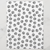Doodle Paws, Hundepaws, Katzenpaws, schwarze Paws Flyer (Hinten)