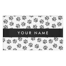 Doodle Paws, Hundepaws, Katzenpaws, schwarze Paws Namenschild