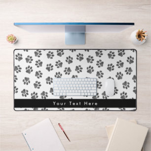 Doodle Paws, Hundepaws, Katzenpaws, schwarze Paws Schreibtischunterlage