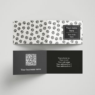 Doodle Paws, Hundepaws, Katzenpaws, schwarze Paws Visitenkarten