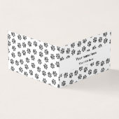 Doodle Paws, Hundepaws, Katzenpaws, schwarze Paws Visitenkarten (Vorderseite)