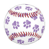 Doodle Paws, Hundepaws, Lila Paare Baseball (Vorderseite)