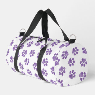 Doodle Paws, Hundepaws, Lila Paare Duffle Bag