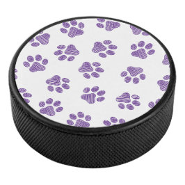 Doodle Paws, Hundepaws, Lila Paare Eishockey Puck