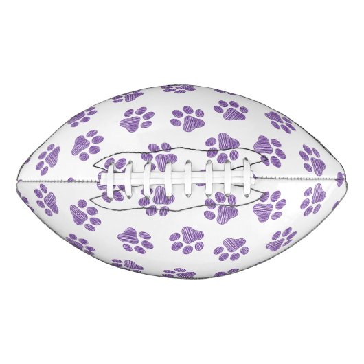 Doodle Paws, Hundepaws, Lila Paare Football (Vorderseite)