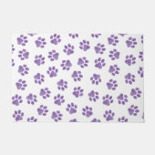 Doodle Paws, Hundepaws, Lila Paare Fußmatte (Vorderseite)