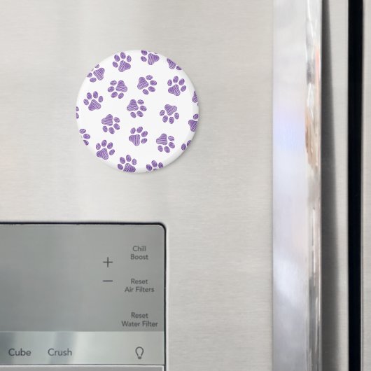 Doodle Paws, Hundepaws, Lila Paare Magnet (In Situ (Kühlschrank))