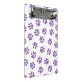 Doodle Paws, Hundepaws, Lila Paare Mini Klemmbrett (Schrägansicht)