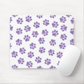 Doodle Paws, Hundepaws, Lila Paare Mousepad (Mit Mouse)