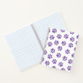 Doodle Paws, Hundepaws, Lila Paare Notizblock (Innenseite)