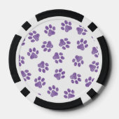 Doodle Paws, Hundepaws, Lila Paare Pokerchips (Rückseite)