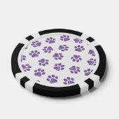 Doodle Paws, Hundepaws, Lila Paare Pokerchips (Einzeln)