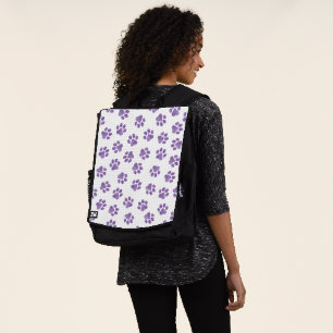 Doodle Paws, Hundepaws, Lila Paare Rucksack