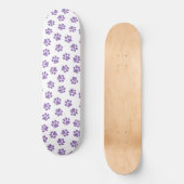 Doodle Paws, Hundepaws, Lila Paare Skateboard (Vorderseite)