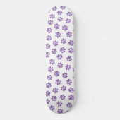 Doodle Paws, Hundepaws, Lila Paare Skateboard (Vorderseite)