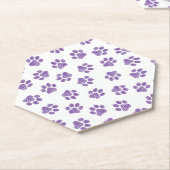 Doodle Paws, Hundepaws, Lila Paare Untersetzer (angewinkelt)