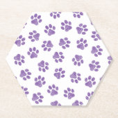 Doodle Paws, Hundepaws, Lila Paare Untersetzer (Vorderseite)