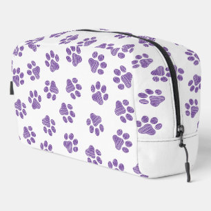 Doodle Paws, Hundepaws, Lila Paare Waschbeutel