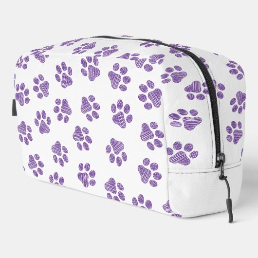 Doodle Paws, Hundepaws, Lila Paare Waschbeutel (Rechte Ecke)