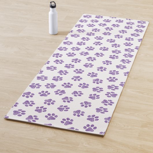 Doodle Paws, Hundepaws, Lila Paare Yogamatte (Beispiel)