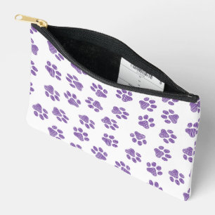 Doodle Paws, Hundepaws, Lila Paare Zubehörtasche