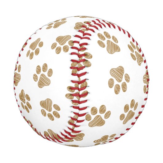 Doodle Paws, Hundepaws, orange Goldpaws Baseball (Schrägansicht)