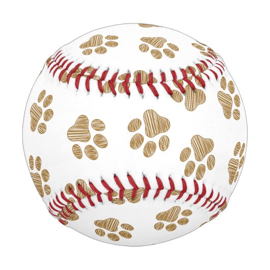 Doodle Paws, Hundepaws, orange Goldpaws Baseball (Vorderseite)