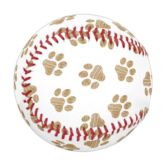 Doodle Paws, Hundepaws, orange Goldpaws Baseball (Vorderseite Links)