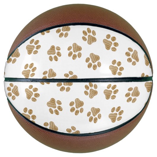 Doodle Paws, Hundepaws, orange Goldpaws Basketball (Vorderseite)