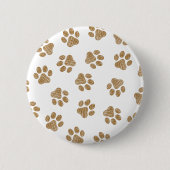 Doodle Paws, Hundepaws, orange Goldpaws Button (Vorderseite)
