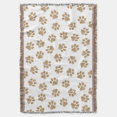 Doodle Paws, Hundepaws, orange Goldpaws Decke (Vorderseite Vertikal)