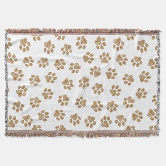 Doodle Paws, Hundepaws, orange Goldpaws Decke (Vorderseite)