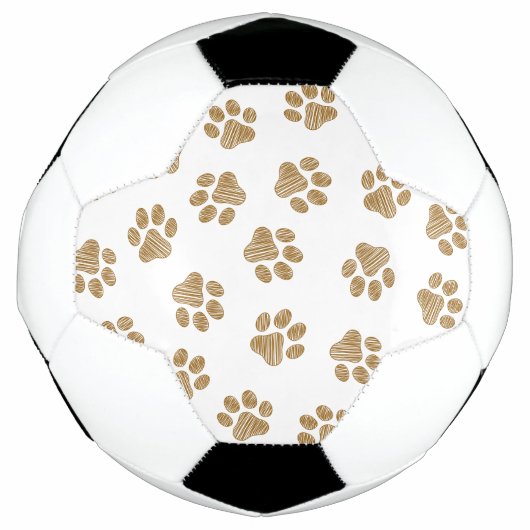 Doodle Paws, Hundepaws, orange Goldpaws Fußball (Vorderseite)